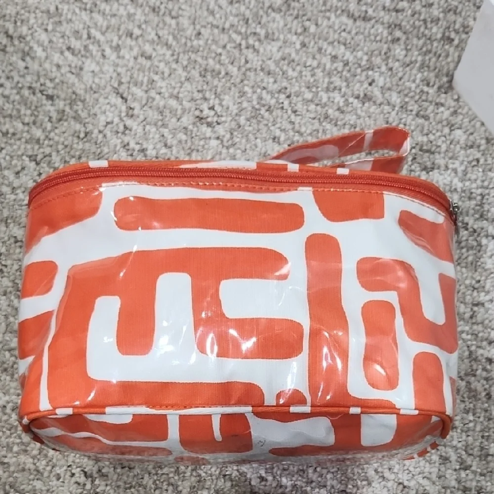 Orange and White Makeup Organizer